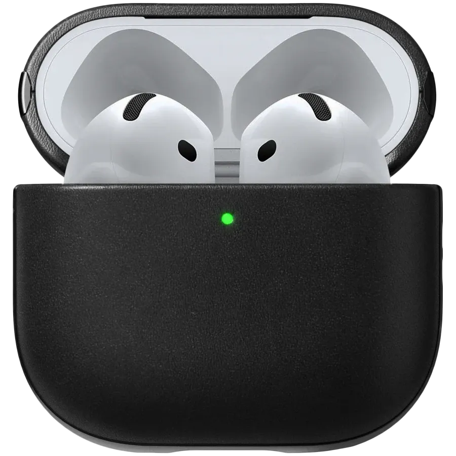 Чехол NOMAD Modern Leather с MagSafe для AirPods (Gen.4), Чёрный – photo 1