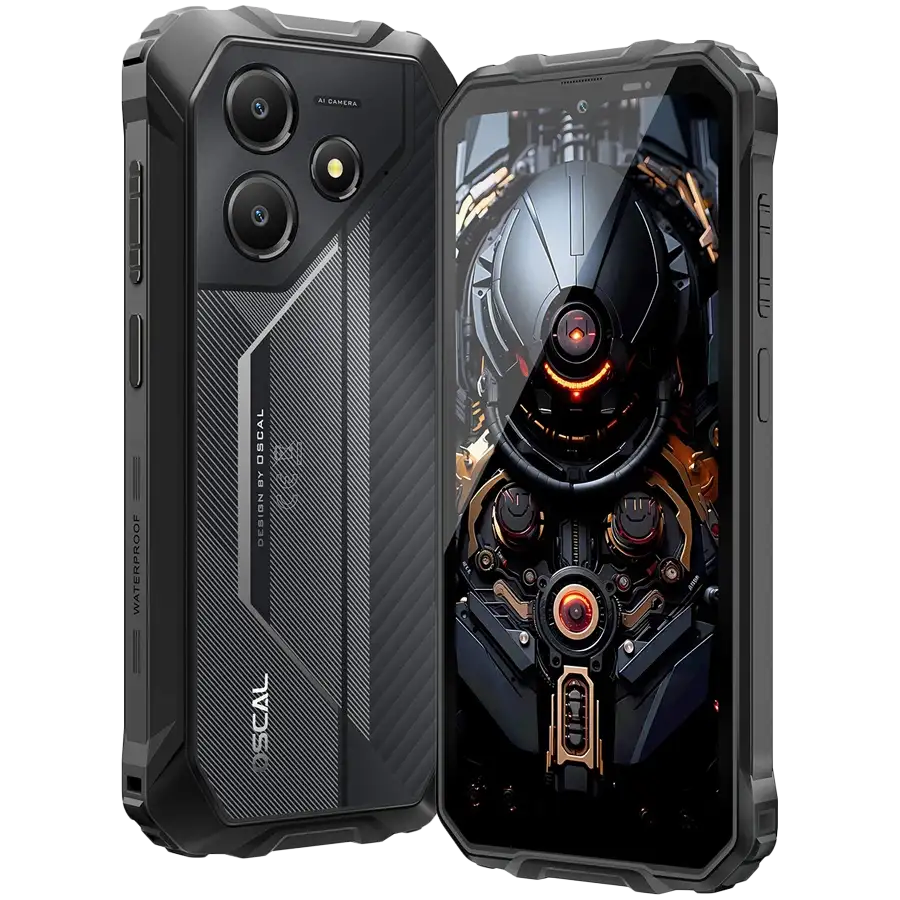 OSCAL Marine 2 black rugged smartphone design