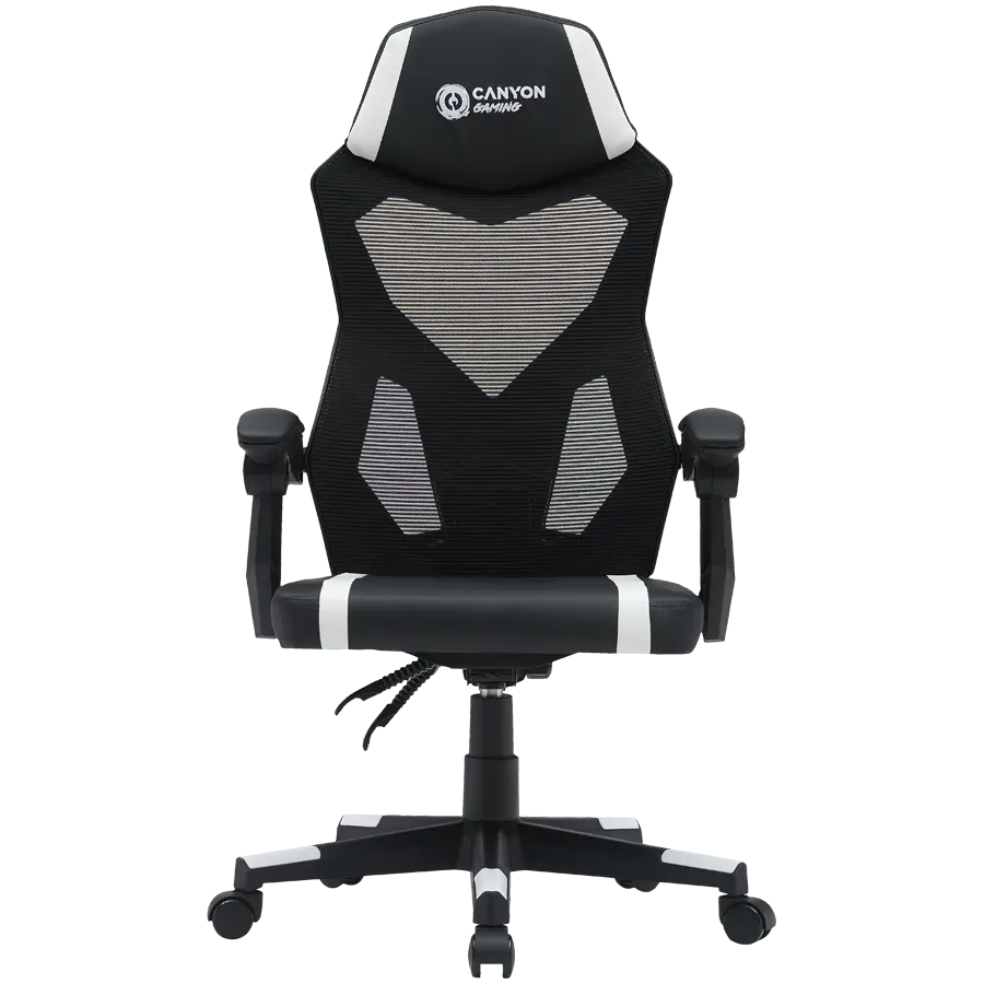 Игровое кресло CANYON Flow MCH01, Чёрный/Белый – photo 1