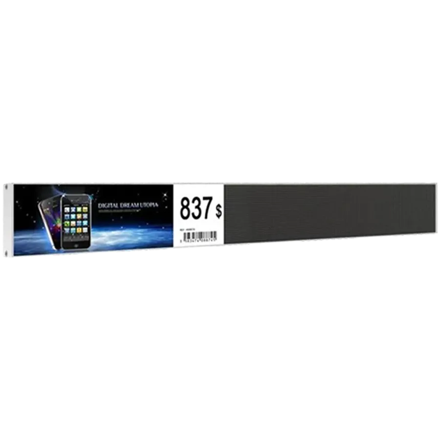 INDOOR DIGITAL SIGNAGE SHELF SIGNAGE 600MM PRESTIGIO SOLUTIONS