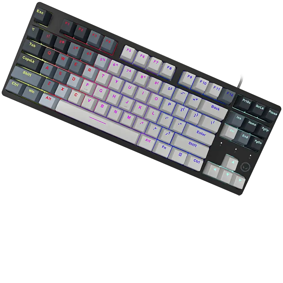 LORGAR Azar 514TKL, Wired RGB mechanical gaming keyboard, white
