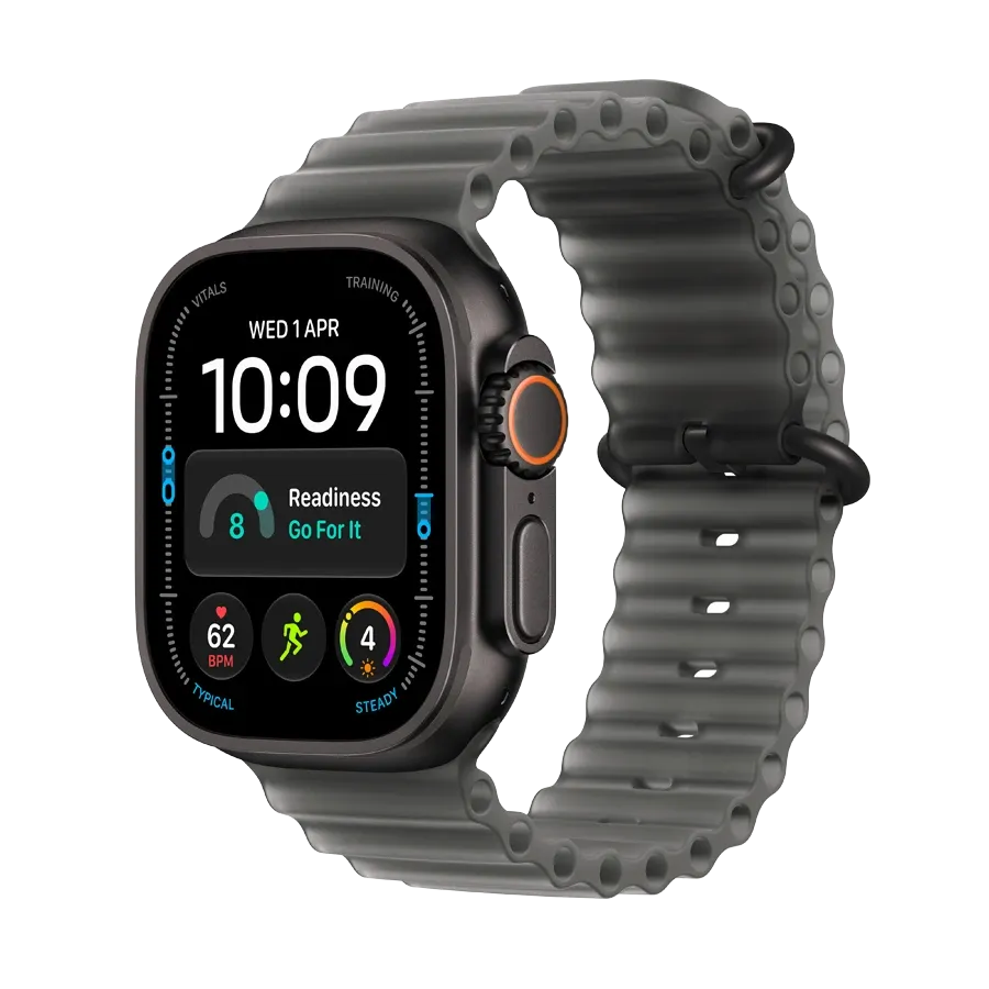 Apple Watch Ultra 4, 49мм, Ремешок Ocean "Translucent Black", Чёрный – photo 1