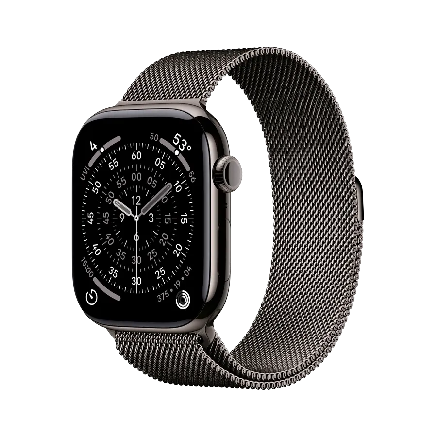 Apple Watch Series 11 GPS + Cellular, Slate Milanese Loop, M/L, 46мм, Slate Titanium – photo 1