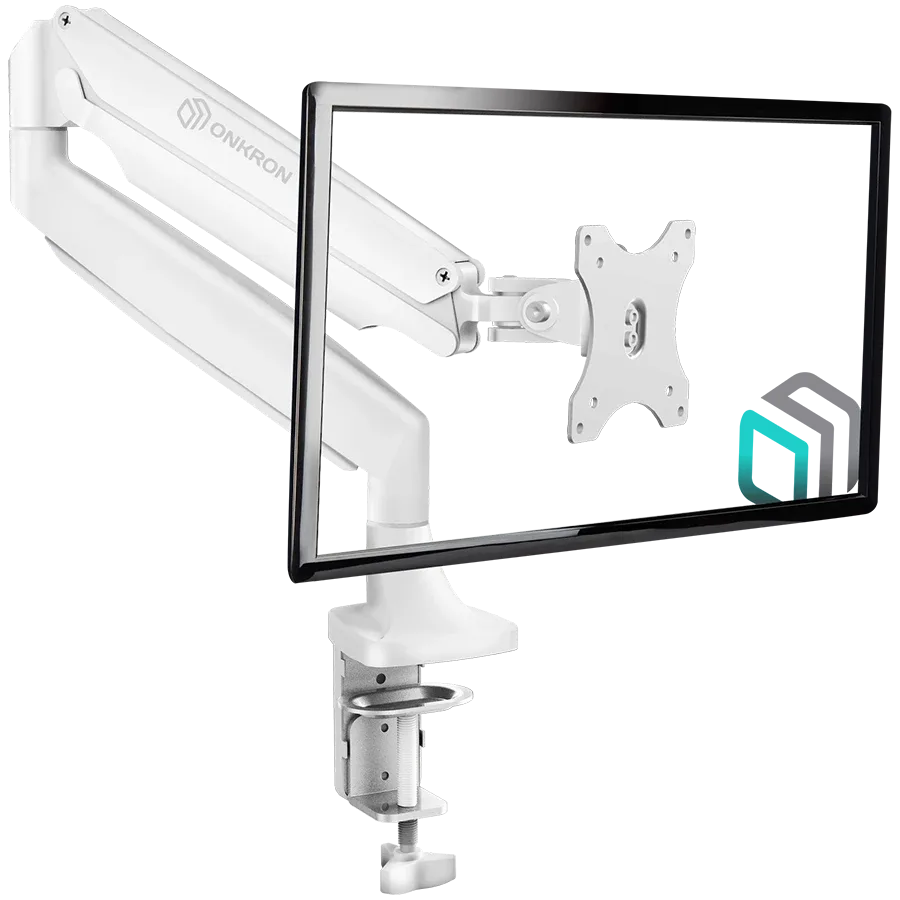 ONKRON настольное КРЕПЛЕНИЕ для МОНИТОРА LCD, LED, для плоских экранов ОТ 13 ДО 32 ДЮЙМОВ, Белое