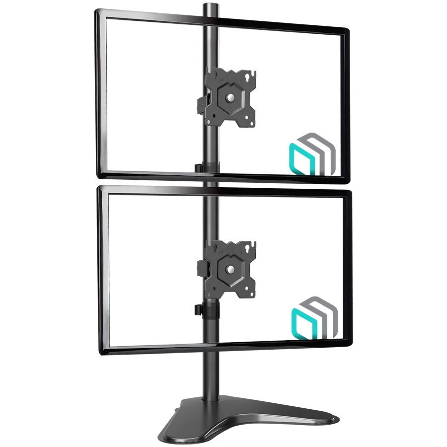 ONKRON Dual Monitor Stand for 13''-32'' Screens up to 8 kg, Black