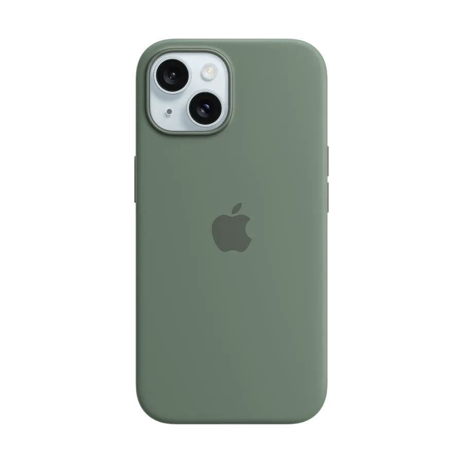 Силиконовый чехол Apple с MagSafe для iPhone 15, Cypress – photo 1