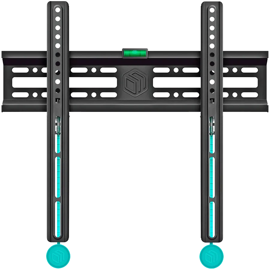 ONKRON Fixed TV Wall Mount for 32 to 65-inch Flat Panel TVs Digital Panels 50 kg, Black