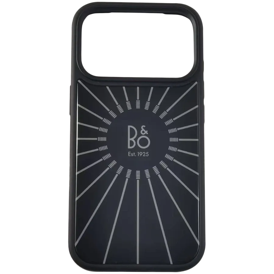 B&O BY ASBIS Case Glass version with MagSafe Black Anthracite for iPhone 17 Pro – photo