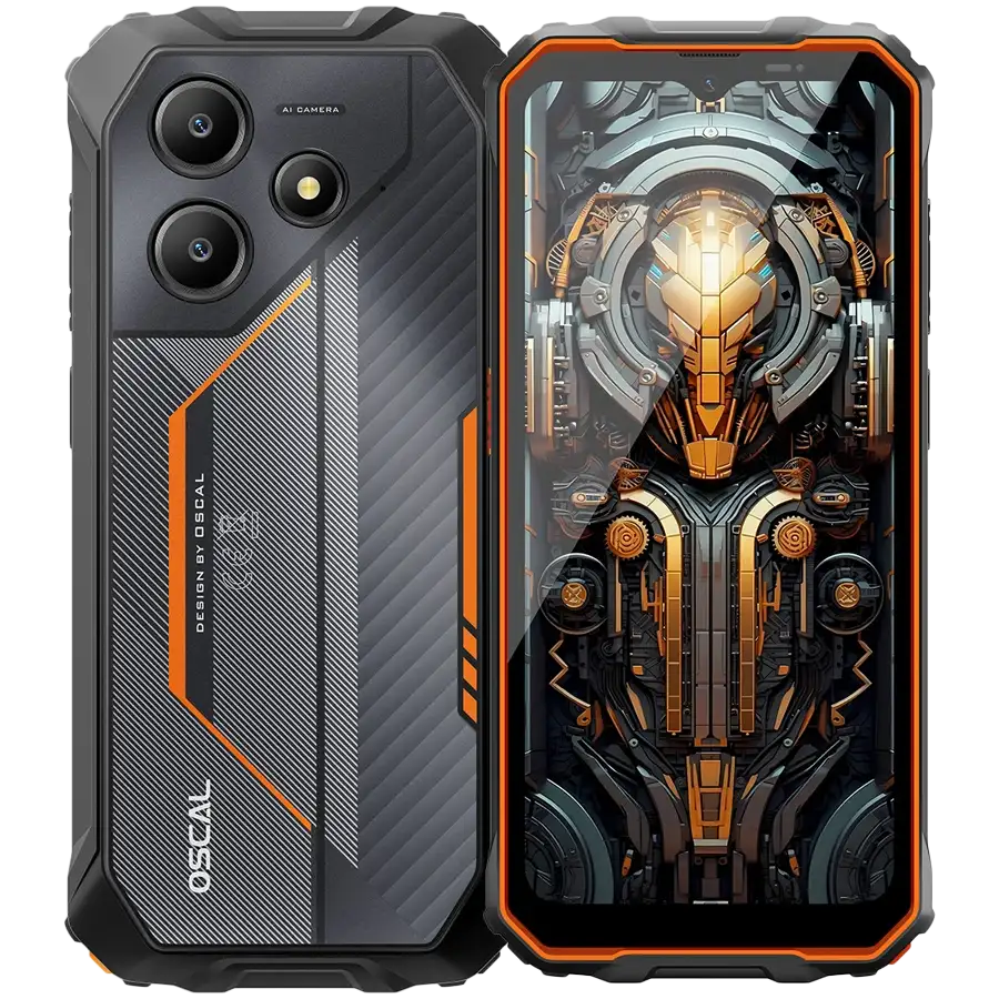 OSCAL Marine 2 orange rugged smartphone
