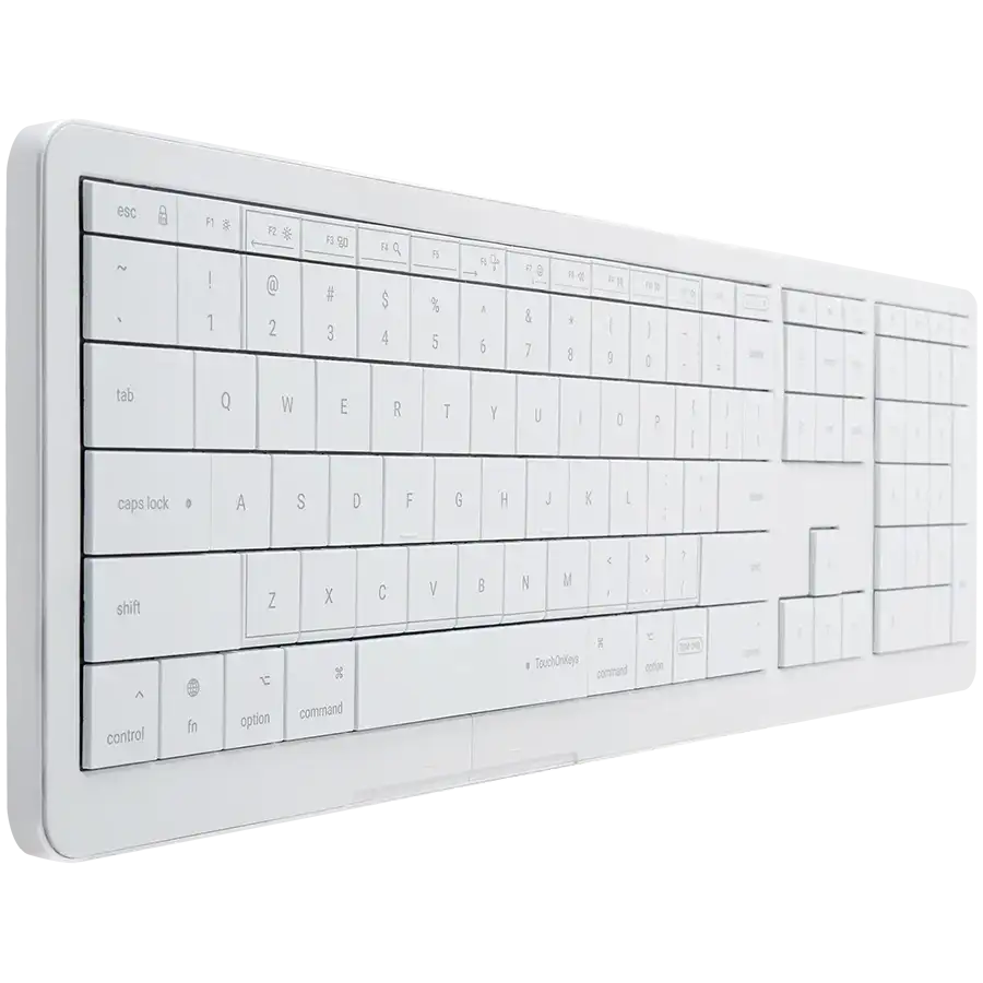 CLEVETURA CLVX 1 Touch-On-Keys AI Wireless Keyboard, ANSI US Mac