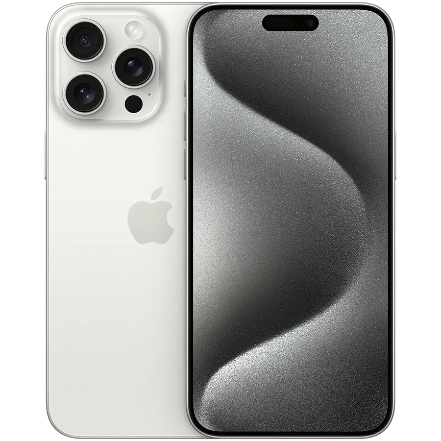 Out of box iPhone 15 Pro Max 256GB White Titanium,Model A3106