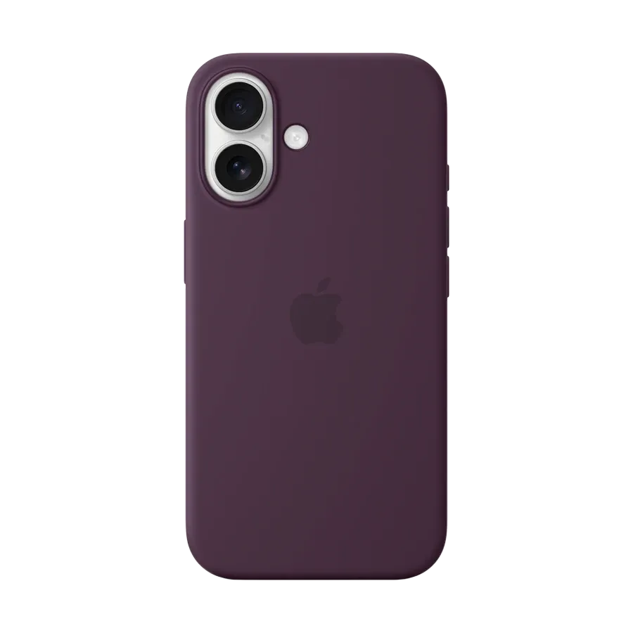 Silicone case Apple with MagSafe for iPhone 16, Plum – photo