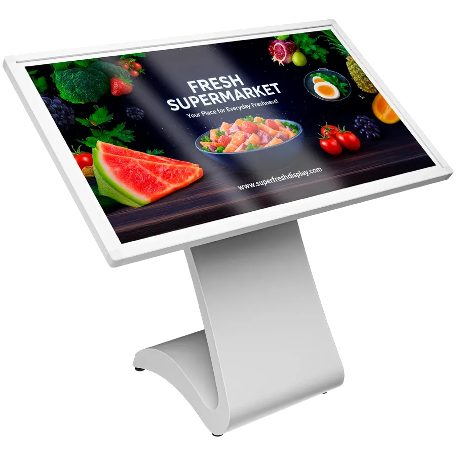55" Indoor Digital Signage 4K Tilted Totem Prestigio Solutions