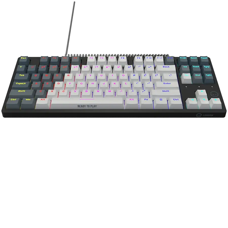 LORGAR Azar 514TKL, Wired RGB mechanical gaming keyboard, white