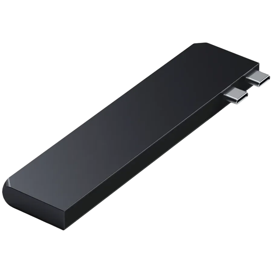 Многопортовый адаптер SATECHI Pro Slim, Чёрный – photo 1