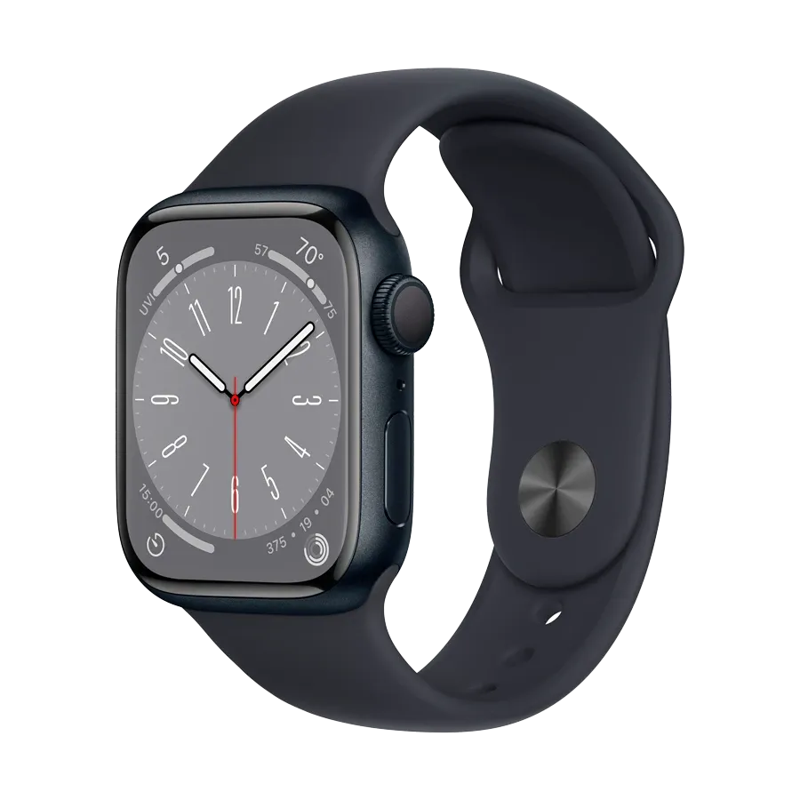 Apple Watch Series 8 GPS, Midnight Sport Band, 41mm, Midnight – photo 1