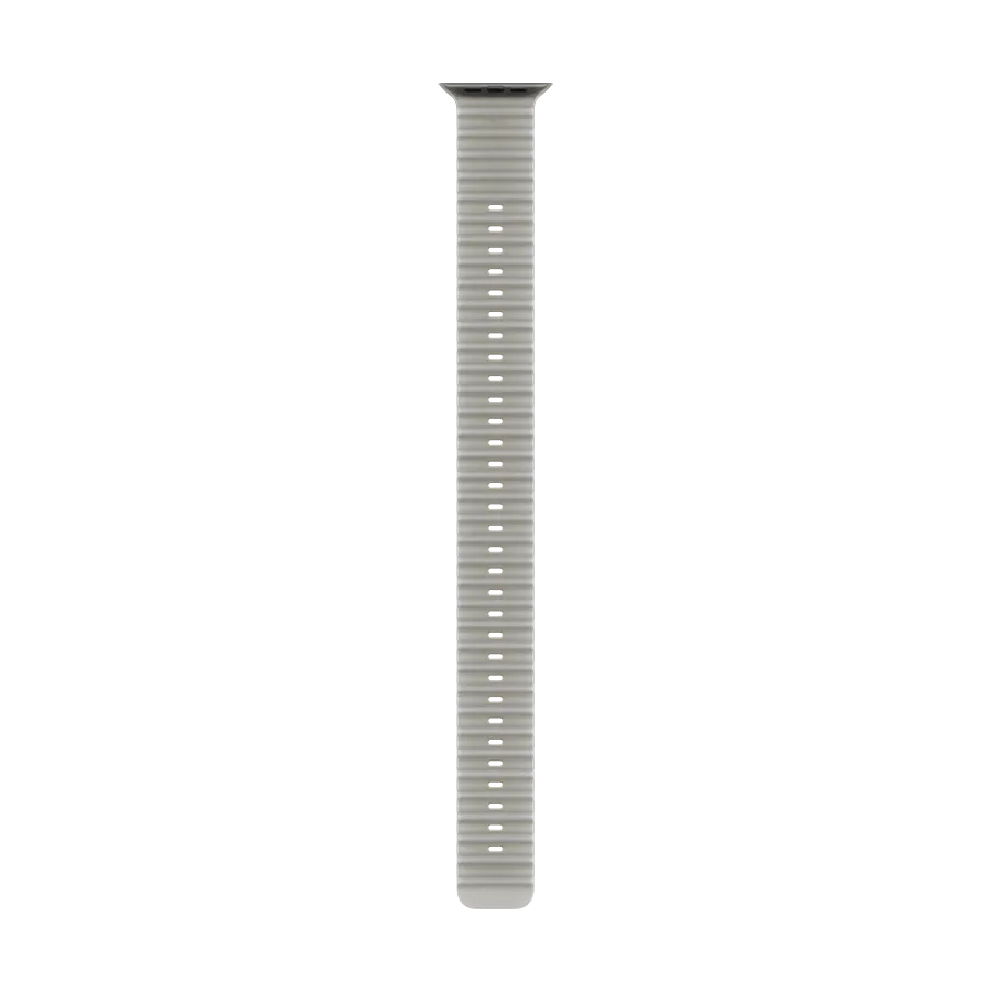 Apple Ocean Band Extension Бауды ұзарту үшін Apple Watch 44/45/46/49 mm, Өлшемі Бір өлшем барлығына сәйкес келеді, Translucent Grey – photo