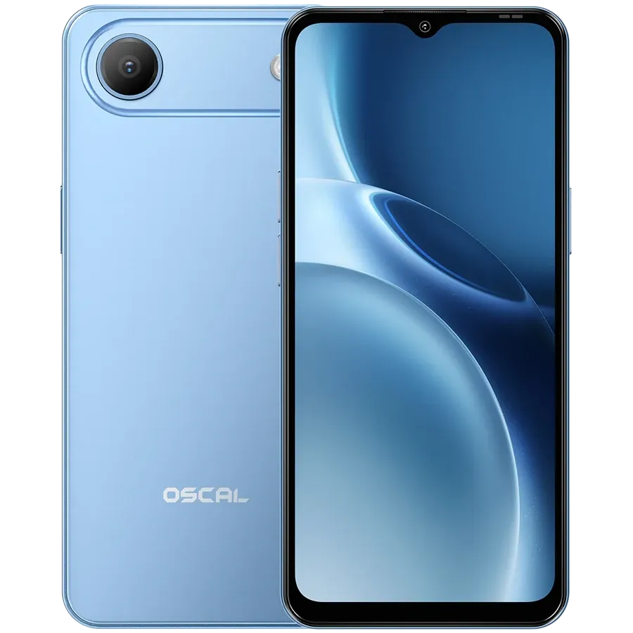 OSCAL Flat 3C smartphone in Ice Blue