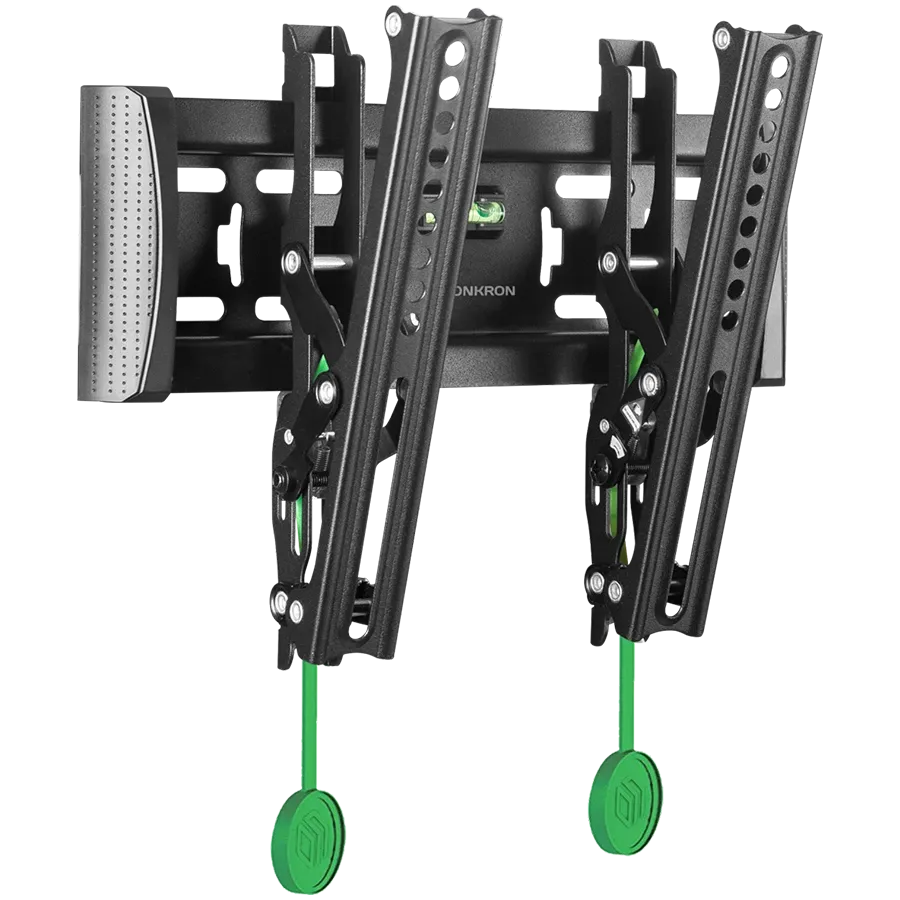 ONKRON Tilting TV Wall Mount for 17 to 43-inch Flat Panel TVs Digital Panels 36,4 kg, Black