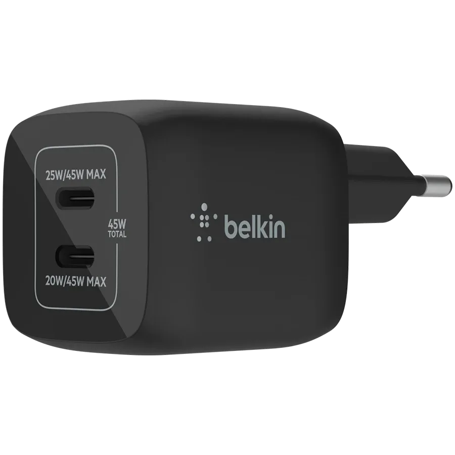 BELKIN Power Adapter 2*USB-C, 45 W – photo 1