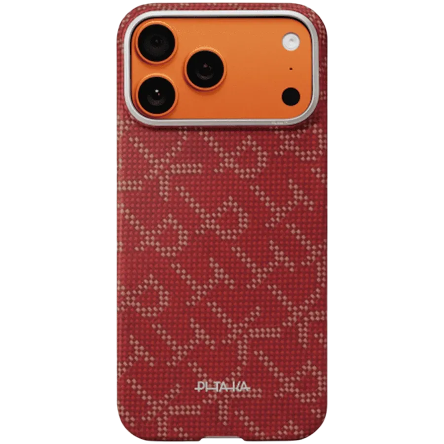 PITAKA Case Ultra-Slim with MagSafe Red/Gold for iPhone 17 Pro Max – photo 1