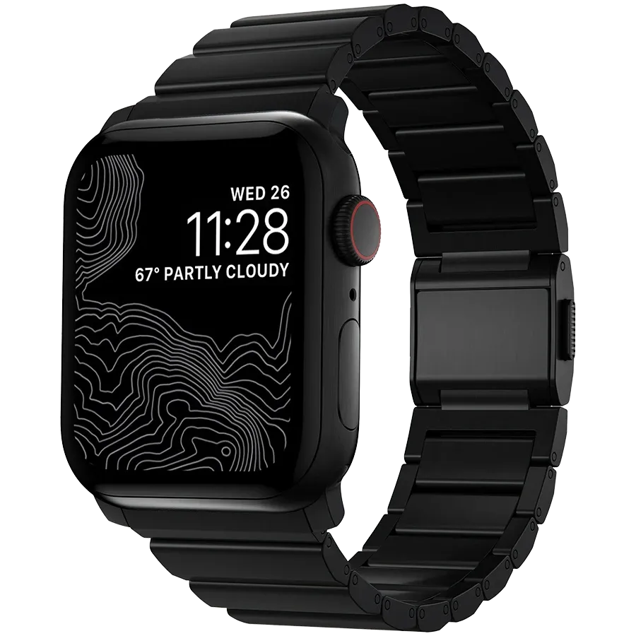 Ремешок Nomad Titanium Black Hardware Black 46mm/49mm (NM1A41BXT0) – photo