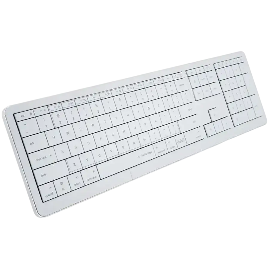 CLEVETURA CLVX 1 Touch-On-Keys AI Wireless Keyboard, ANSI US Mac