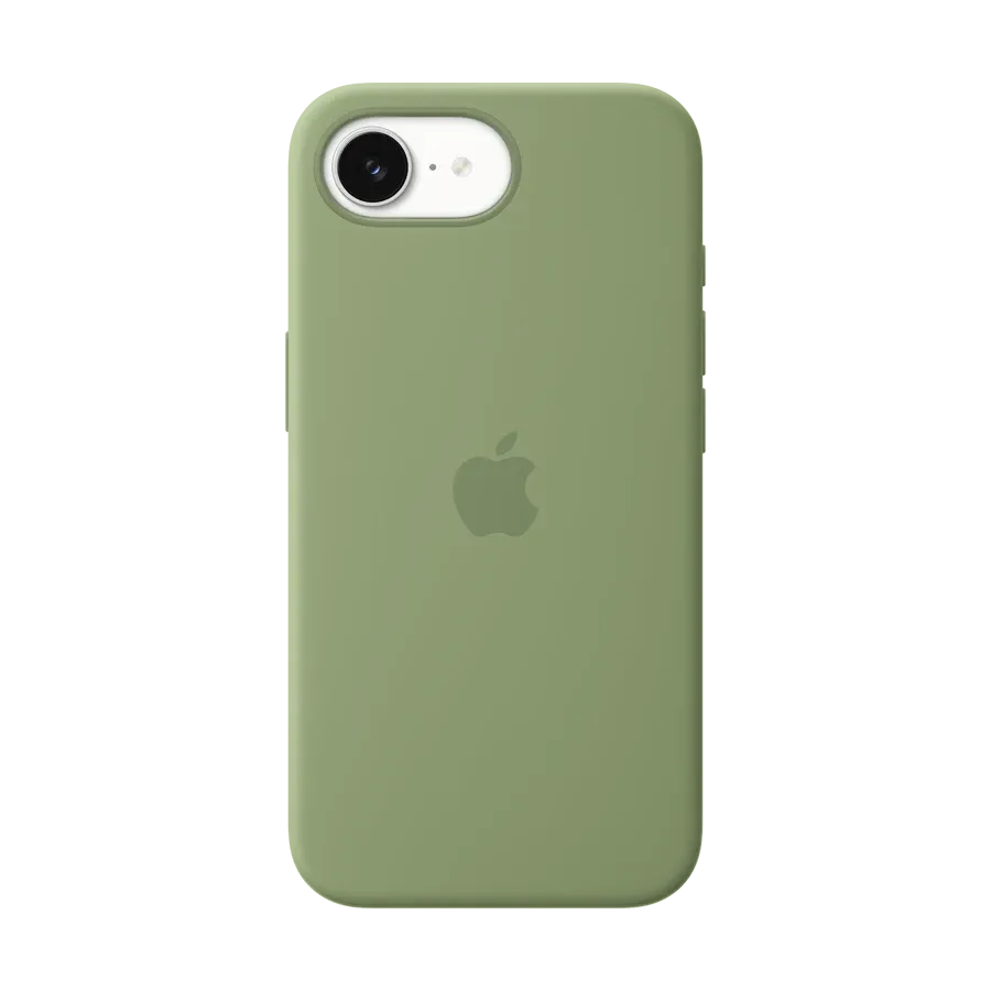 Silikon qoruyucu örtük Apple MagSafe ilə iPhone 17e üçün, Light Moss – photo 1