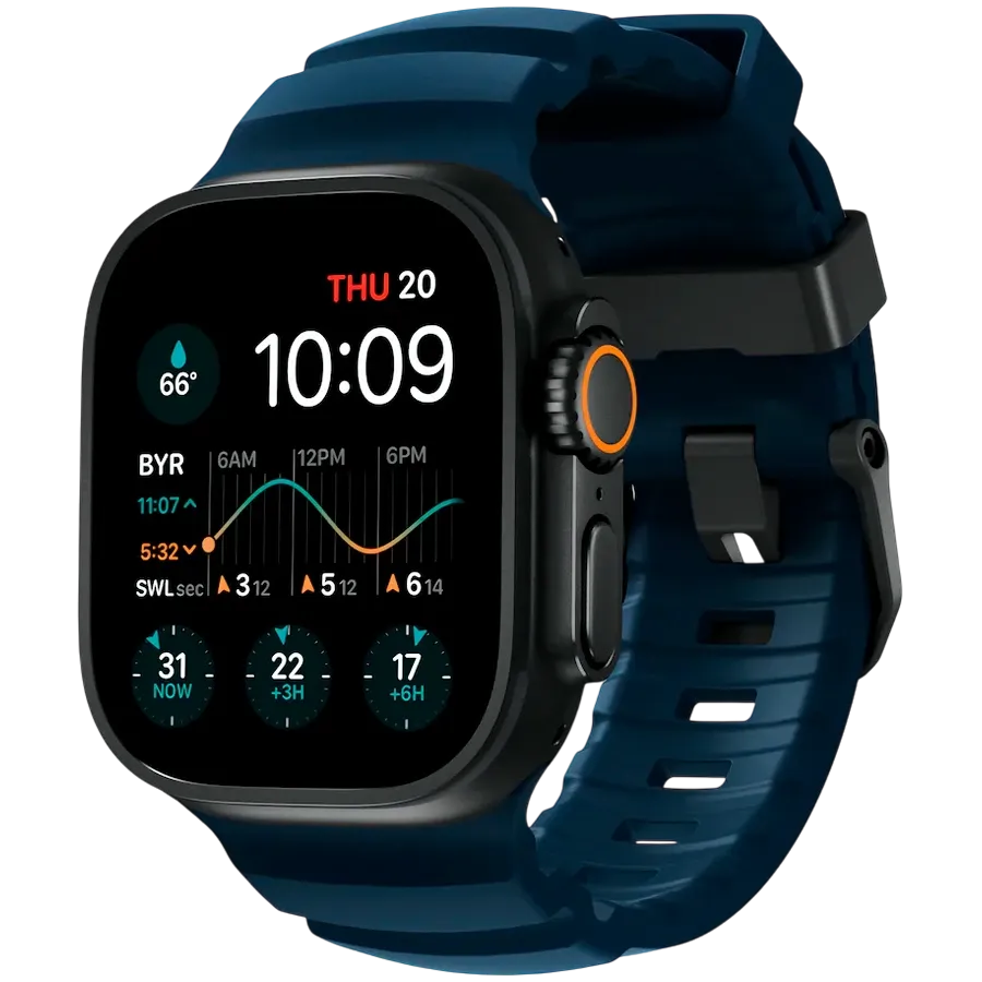 NOMAD Rocky Point Band for Apple Watch 42/44/45/46/49 mm, Atlantic Blue/Natural – photo 1