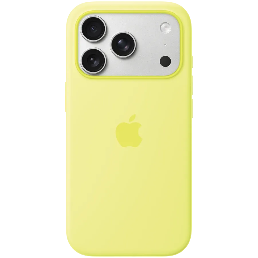 Чехол Apple силиконовый с MagSafe для iPhone 17 Pro, Неоновый желтый – photo 1
