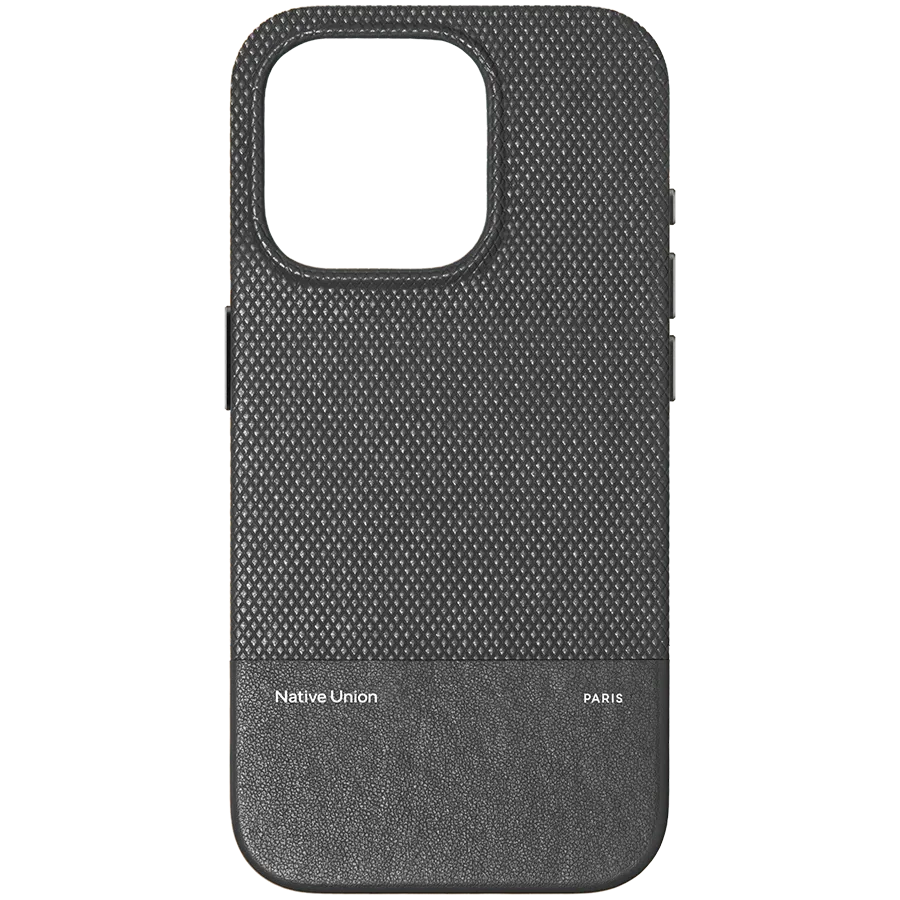 NATIVE UNION Чехол (RE)CLASSIC CASE с MagSafe Чёрный для iPhone 16 Pro – photo