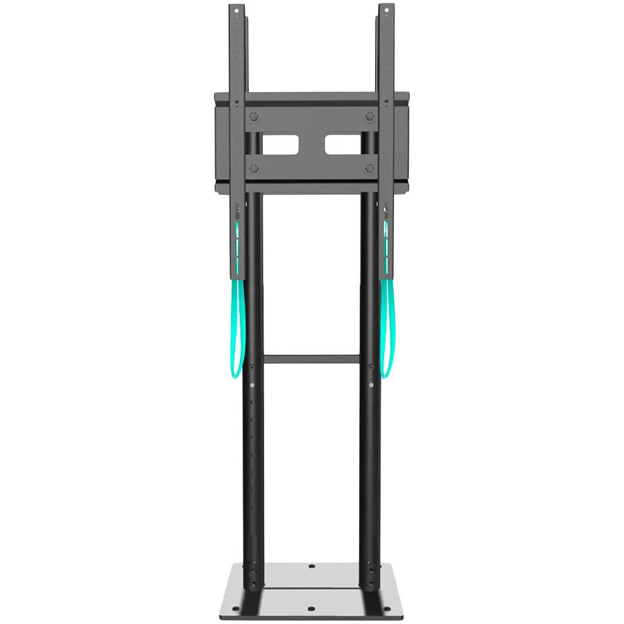 ONKRON Stationary Dual TV Stand for 2 Screens Front and Back 40''-70'' , Black