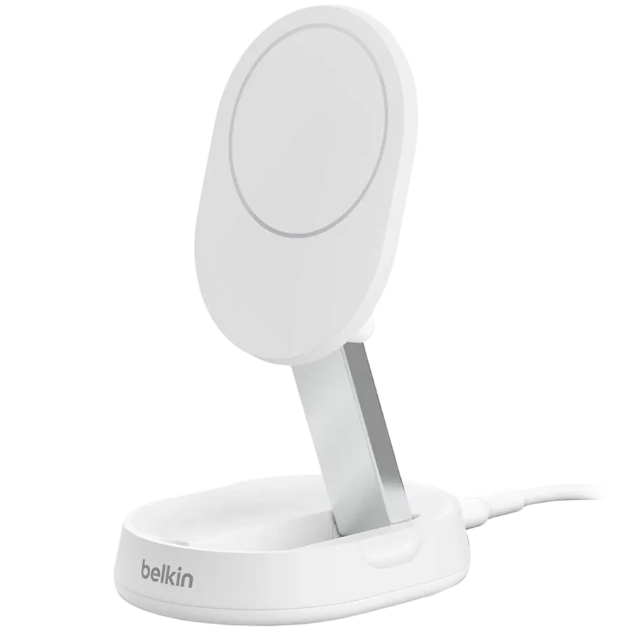 BELKIN BoostCharge Pro Convertible Wireless Charger to USB Type C (1.5m), 20 W, White – photo