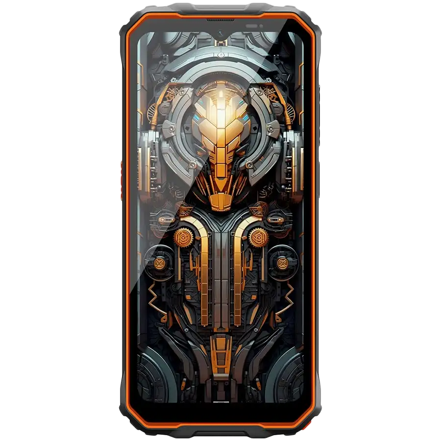OSCAL Marine 2 orange smartphone camera and display view