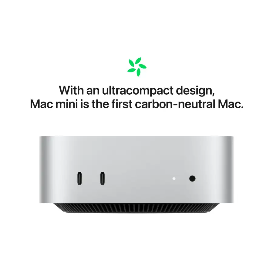 Mac mini: Apple M4 Pro chip with 12‑core CPU and 16‑core GPU, 24GB