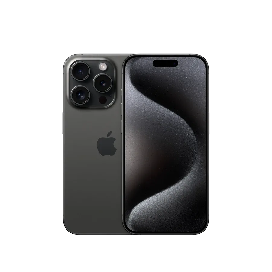 iPhone 15 Pro, 128 ГБ, бу, Black Titanium – photo 1
