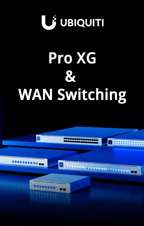 АСБІС представляє  нову лінійку комутаторів Ubiquiti Pro XG та рішення UniFi WAN