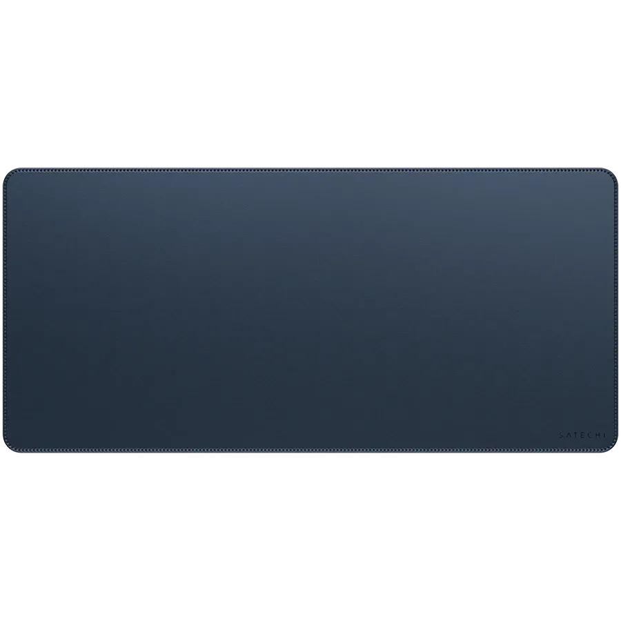 SATECHI Vegan-Leather Premium Desk Mat, Blue