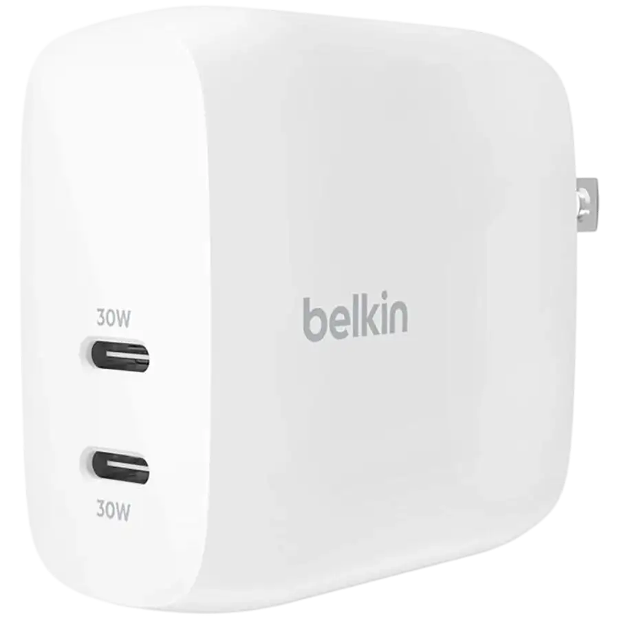 BELKIN Адаптер живлення 2*USB-C, 60 Ват