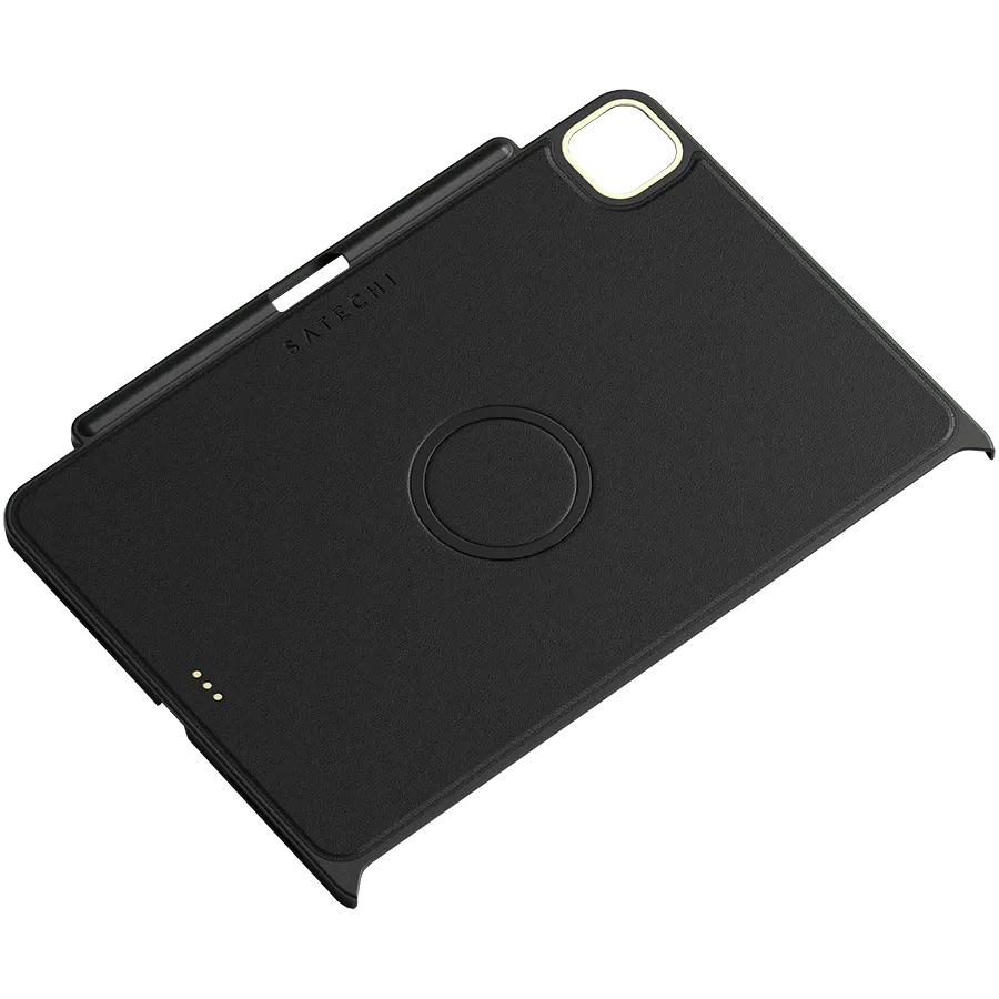 SATECHI Case Vegan-Leather Magnetic Case Black for iPad Pro 12.9-inch (3rd, 4th and 5th generation)/(6th generation)