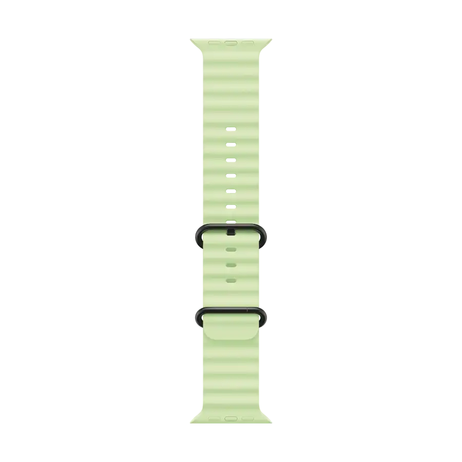 Apple 49mm Ocean Band Ремінець Ocean Band Neon Green за Apple Watch 44 mmApple Watch 45 mmApple Watch 46 mmApple Watch 49 mm 44/45/46/49 mm
