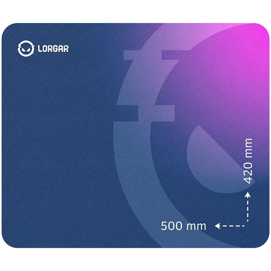 LORGAR Multispandex mousepad з purple rubber