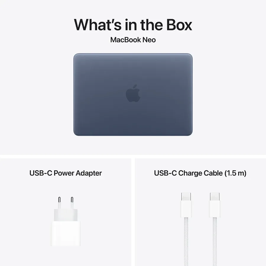 MacBook Neo 13-inch  A18 Pro (6C CPU/5C GPU), 8 ГБ, 512 ГБ, Індиго