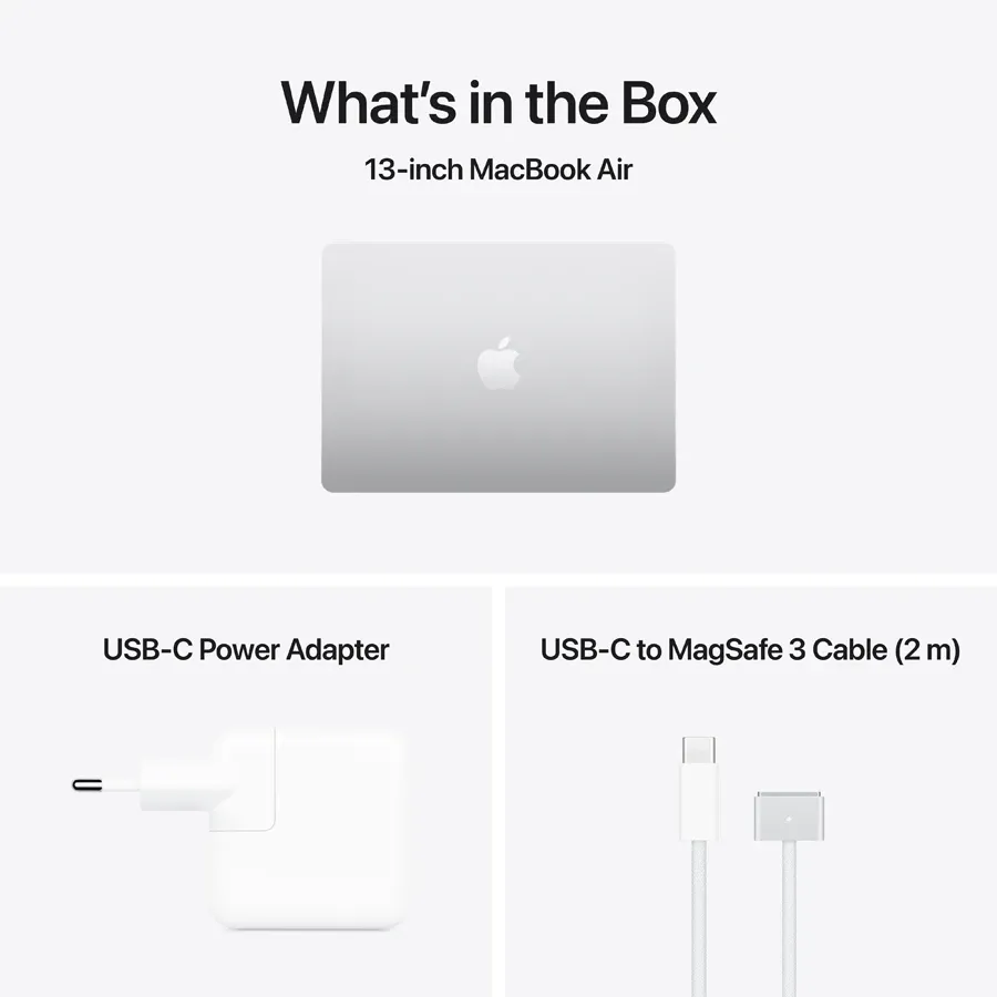 MacBook Air 13.6-inch  M5 (10C CPU/10C GPU), 16 ГБ, 1 ТБ, Сріблястий