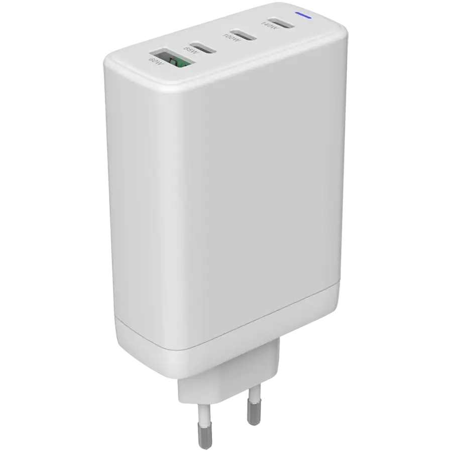 CANYON Адаптер живлення CU140ACC 4*USB/USB-C 3*USB Type C, 1*USB Type-A, 150 Ват