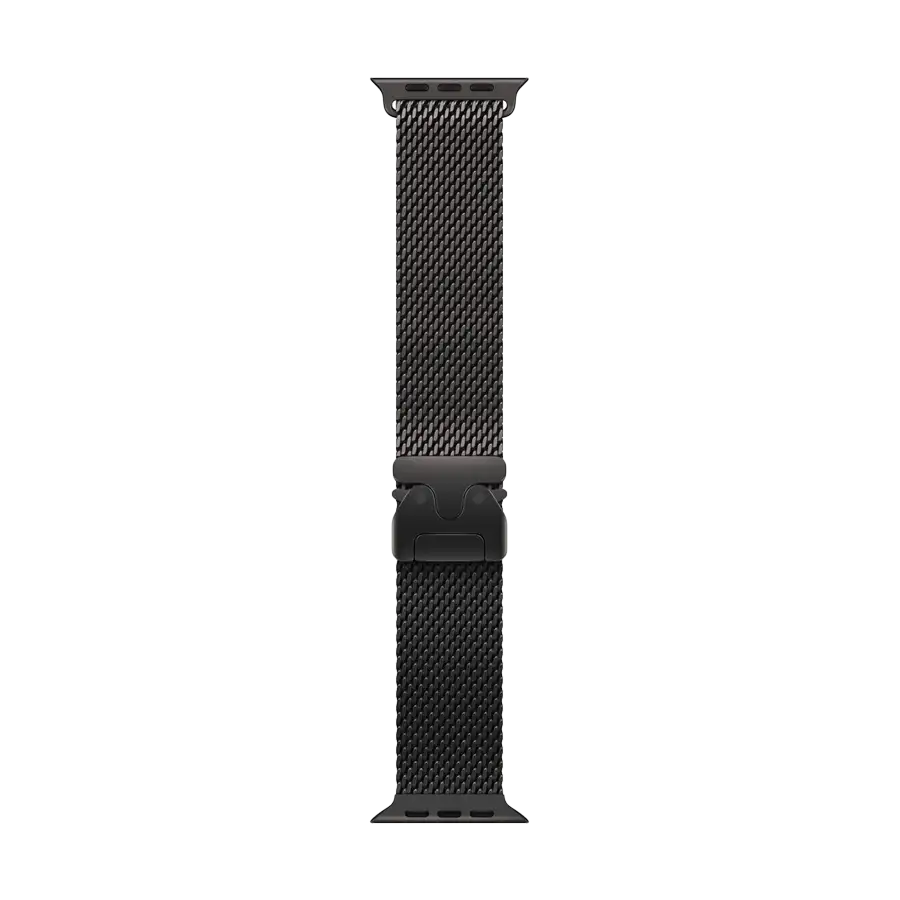 Apple 49mm Milanese Loop Ремінець Milanese Loop Чорний за Apple Watch 44 mmApple Watch 45 mmApple Watch 46 mmApple Watch 49 mm 44/45/46/49 mm