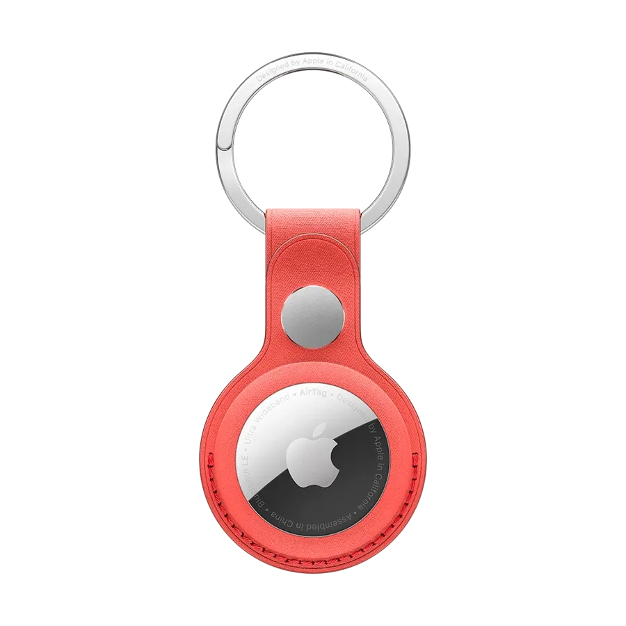 Apple FineWoven Key Ring, Coral