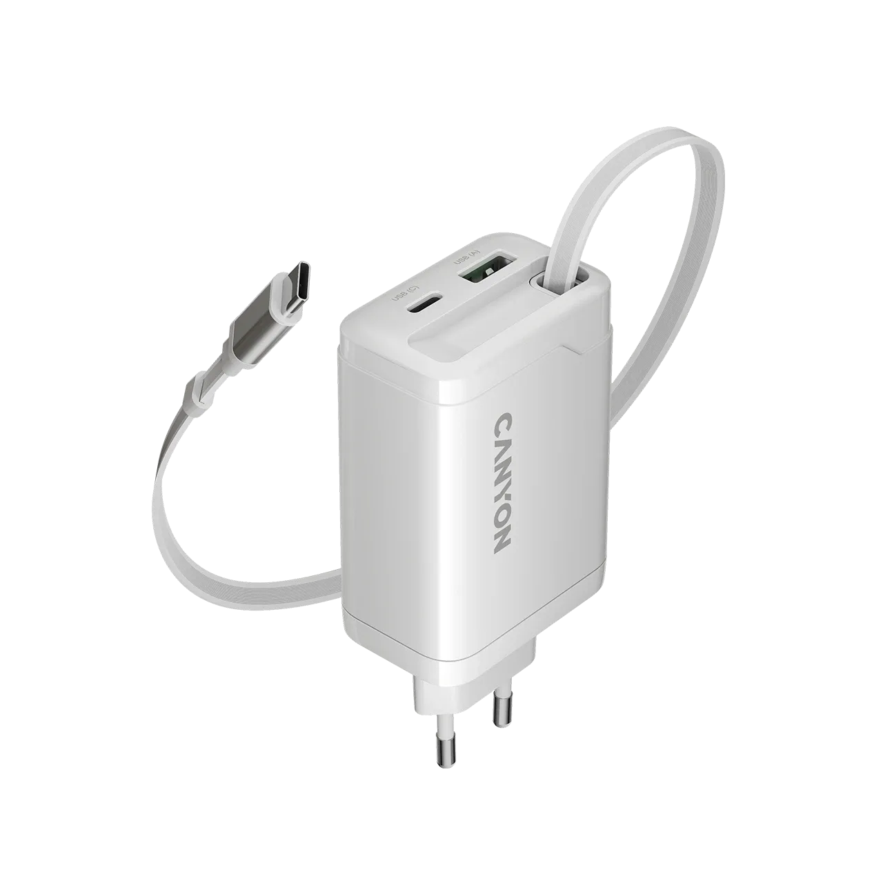 CANYON Power Adapter OnCharge 65RC 3*USB/USB-C USB Type-A, USB Type C, USB Type C, 65 W