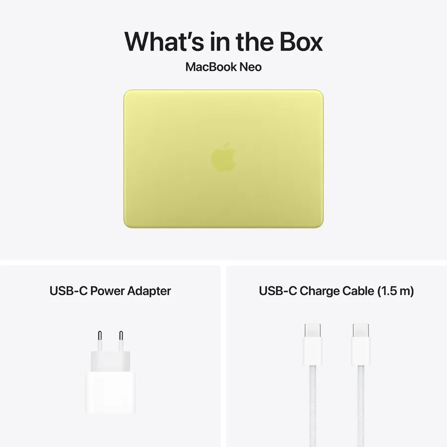 MacBook Neo 13-inch  A18 Pro (6C CPU/5C GPU), 8 ГБ, 512 ГБ, Citrus