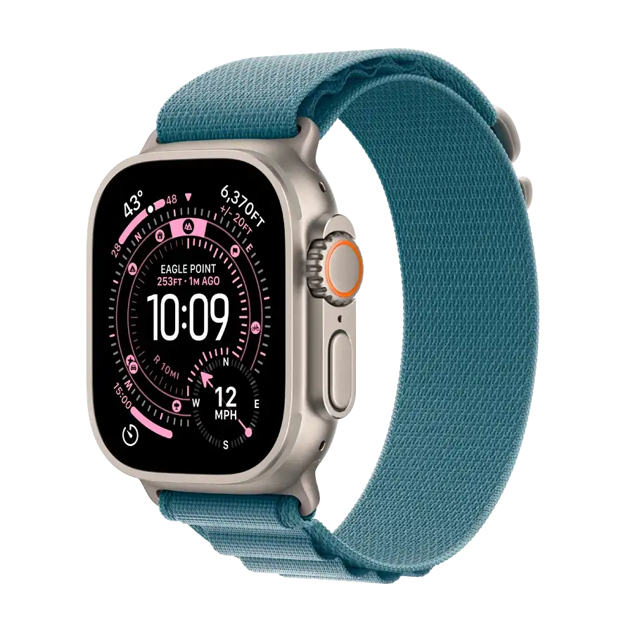 Apple Watch Ultra 3,  Light Blue Alpine Loop, Розмір S, 49mm, Natural